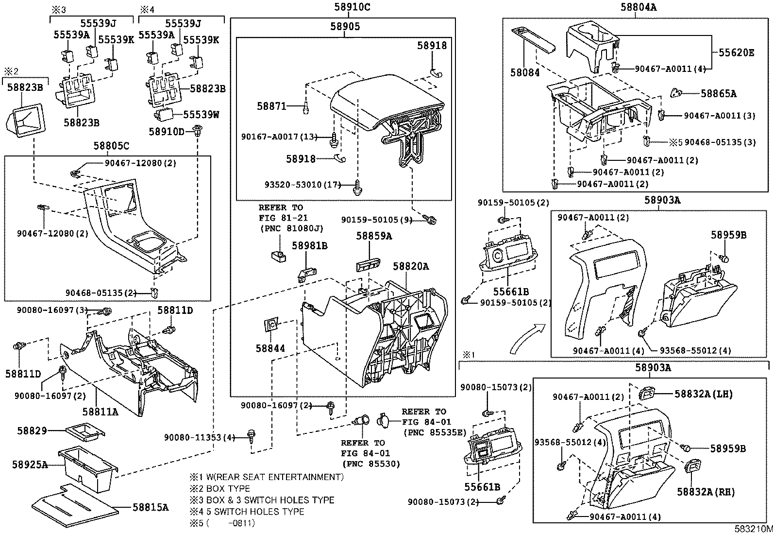 Toyota 55539-0C081 COVER, SPARE SWITCH HOLE
