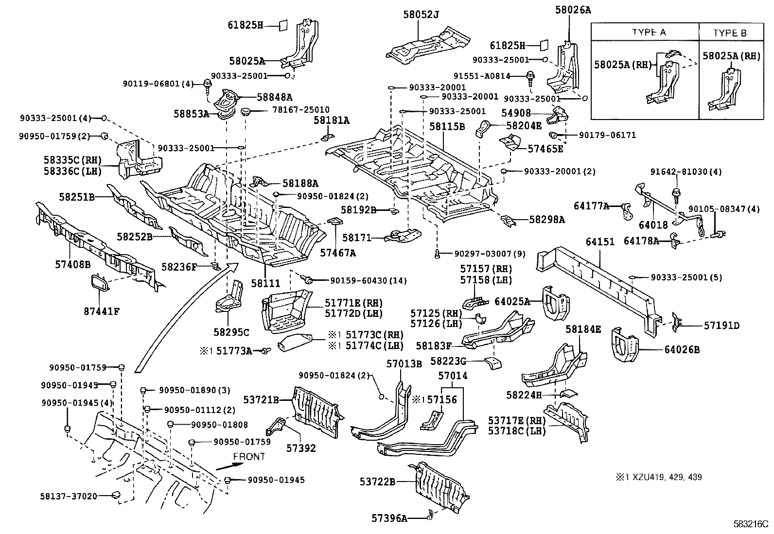 51772-37140 PLATE, STEP, LH product image