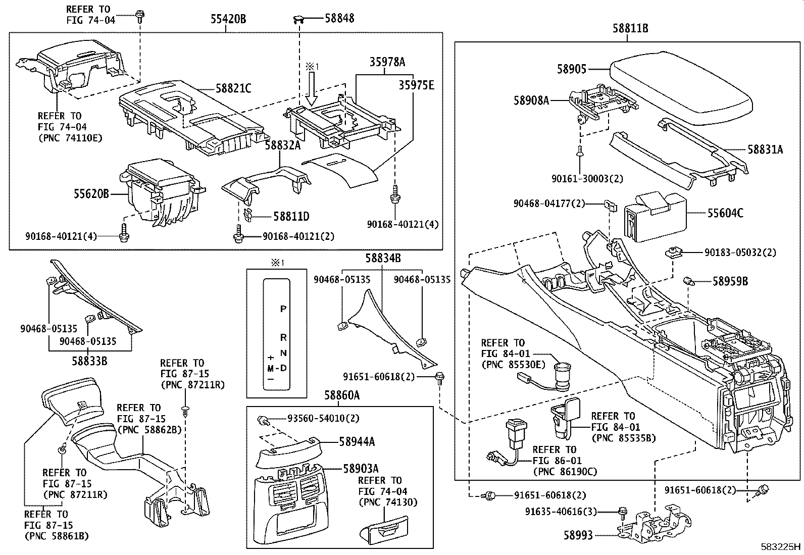 Toyota 58810-53170-C0 BOX, CONSOLE