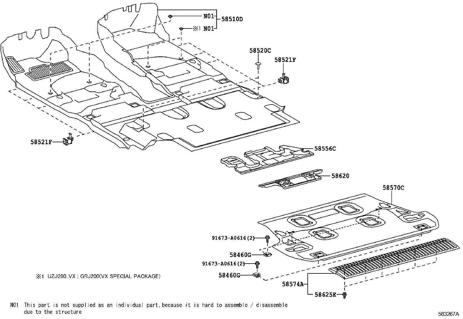 58510-YY710-A0 MAT ASSY, FLOOR product image