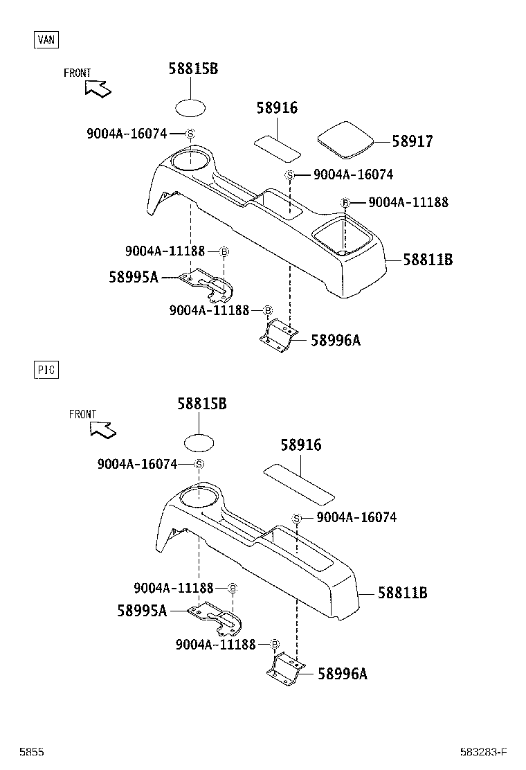 58916-BZ021 MAT, BOX BOTTOM product image