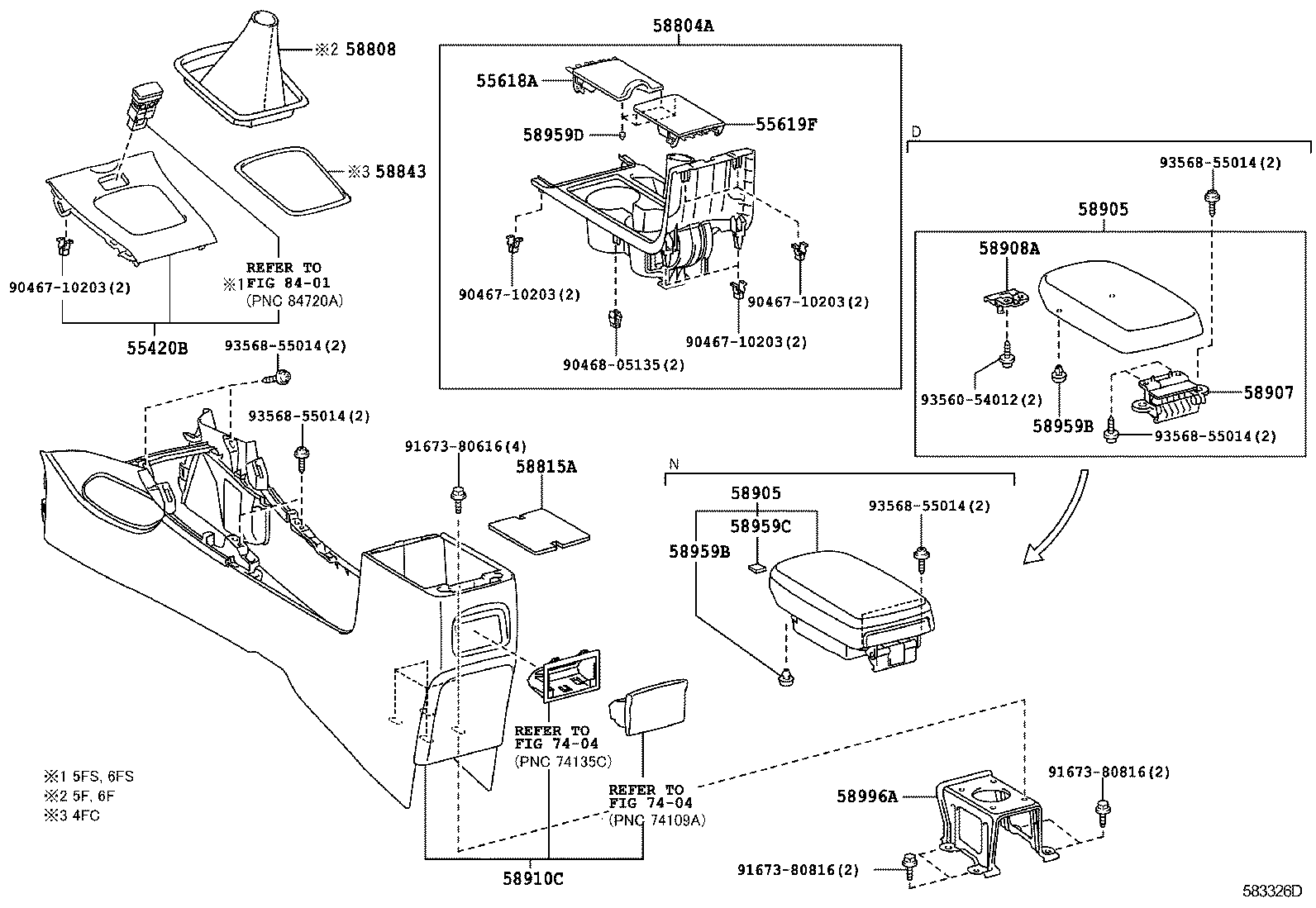 58815-02110 CARPET, CONSOLE BOX product image