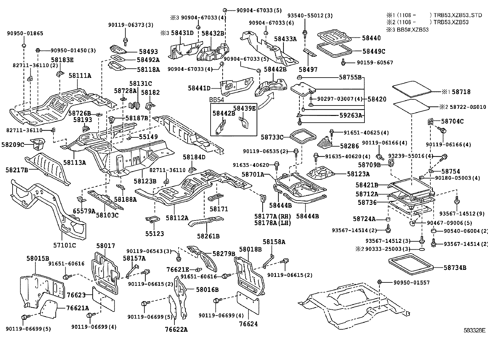 53711-0S010 APRON, FRONT FENDER, RH product image