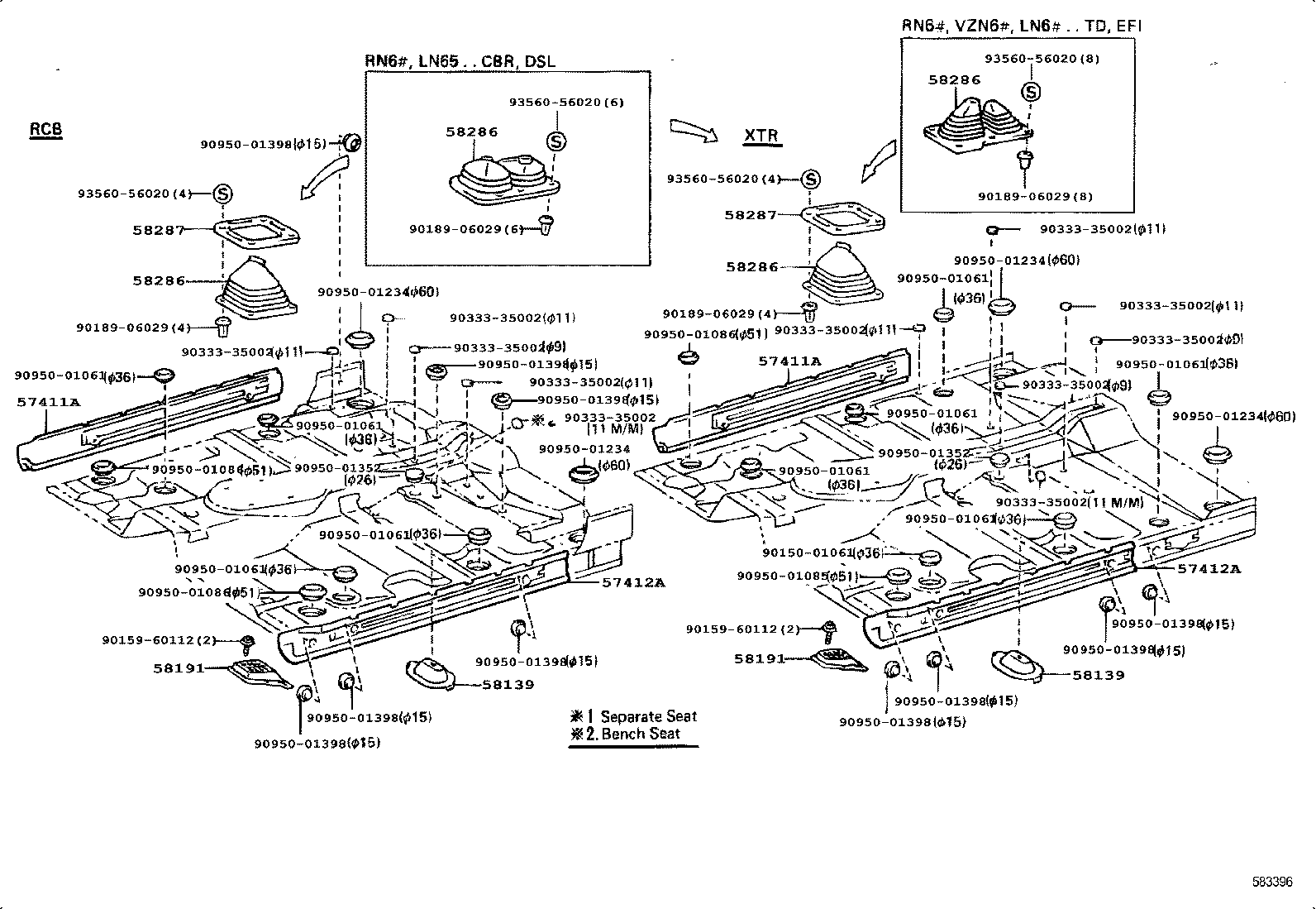 58280-89110 BOOT, SHIFT & SELECT LEVER, NO.1 product image