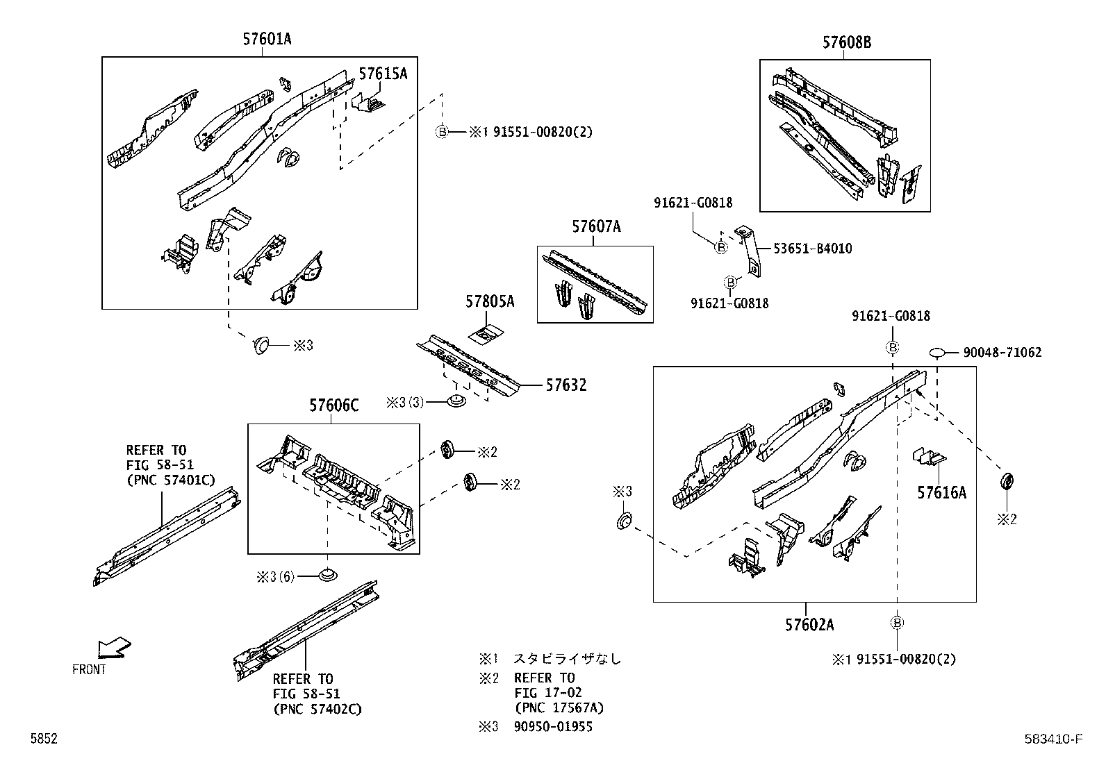 57601-B4010 MEMBER SUB-ASSY, REAR FLOOR SIDE, RH product image