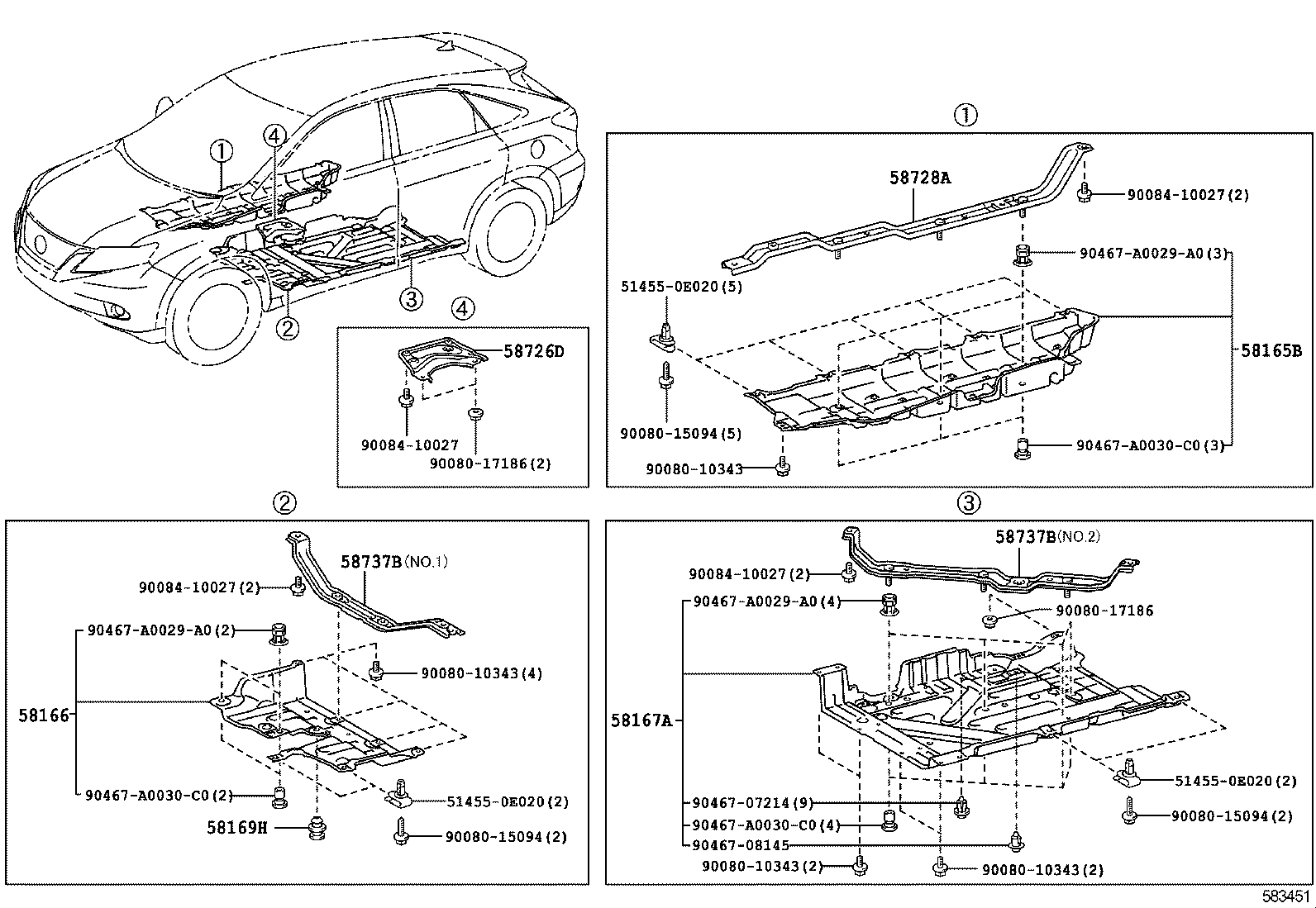 58013-0E021 SUPPORT, SHIFT & SELECT LEVER product image