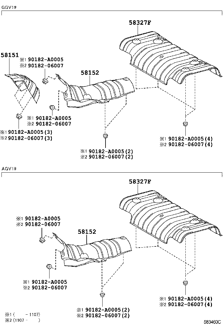 Toyota 58327-0T010 INSULATOR, MAIN MUFFLER HEAT, RH