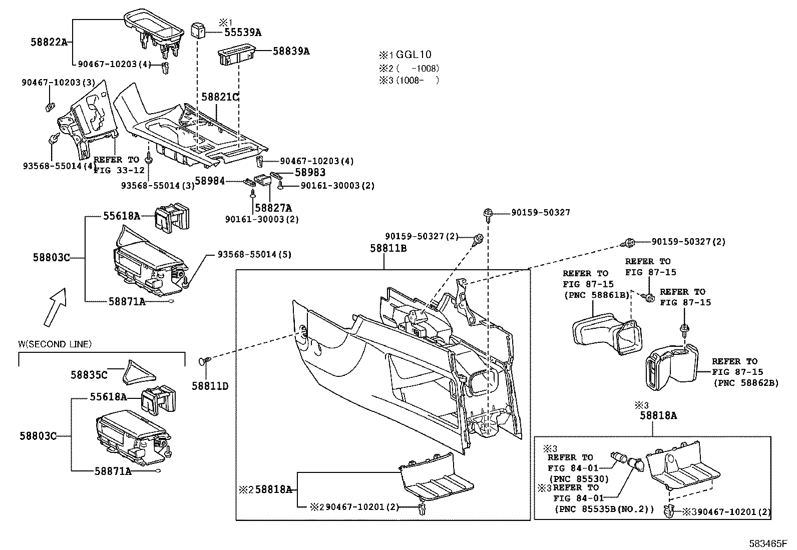 Toyota 55539-48100 COVER, SPARE SWITCH HOLE