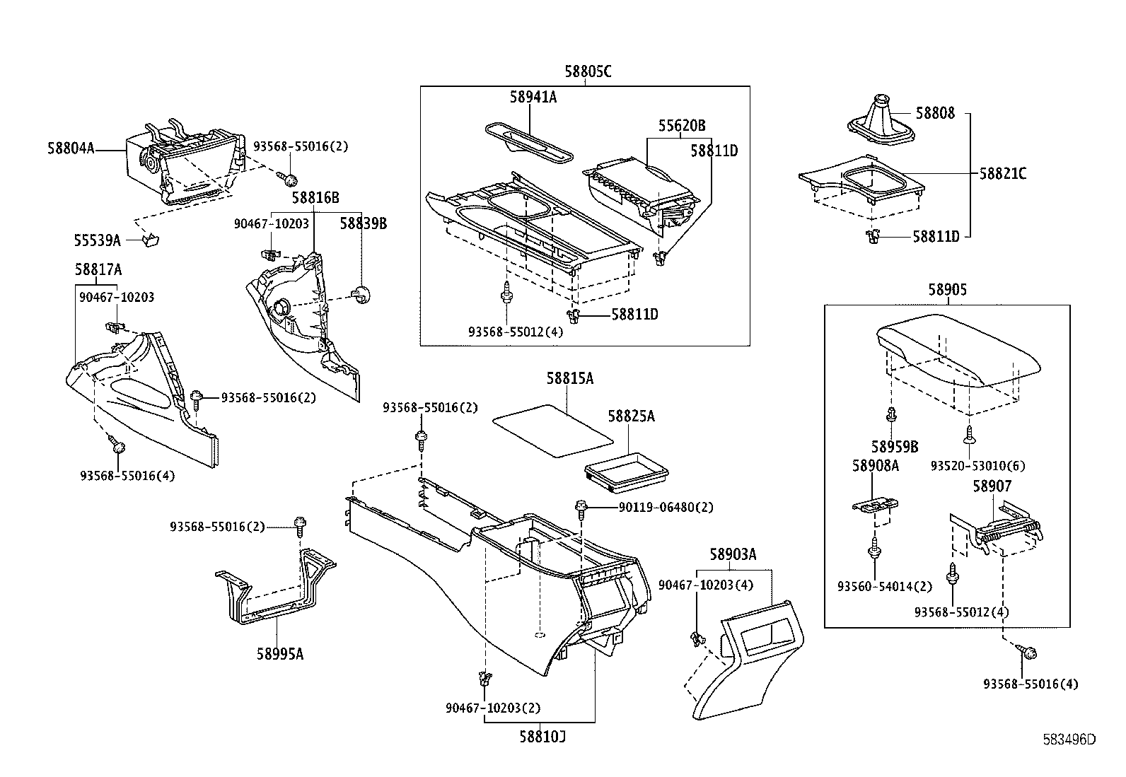 55620-33200 HOLDER, INSTRUMENT PANEL CUP product image