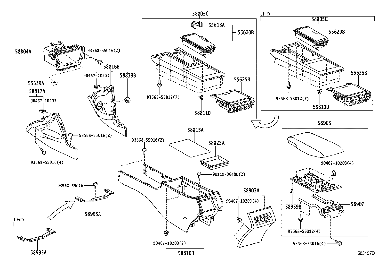 55620-33200 HOLDER, INSTRUMENT PANEL CUP product image