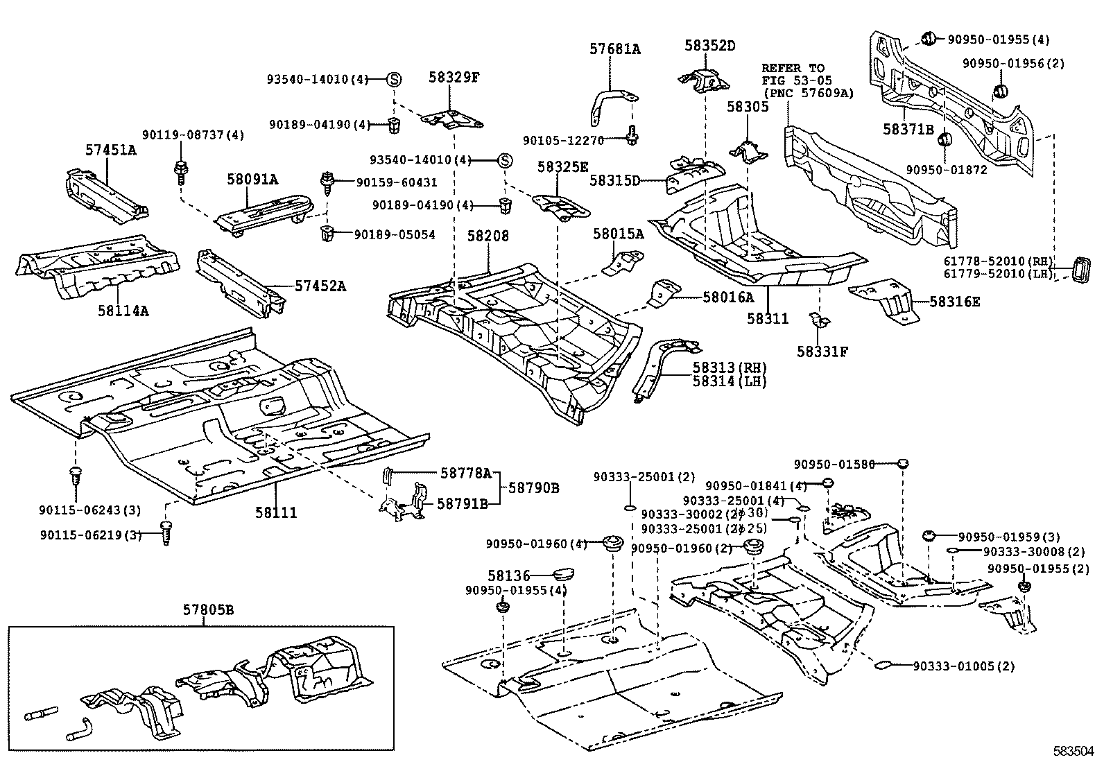 51938-52010 BRACKET, SPARE WHEEL CARRIER product image