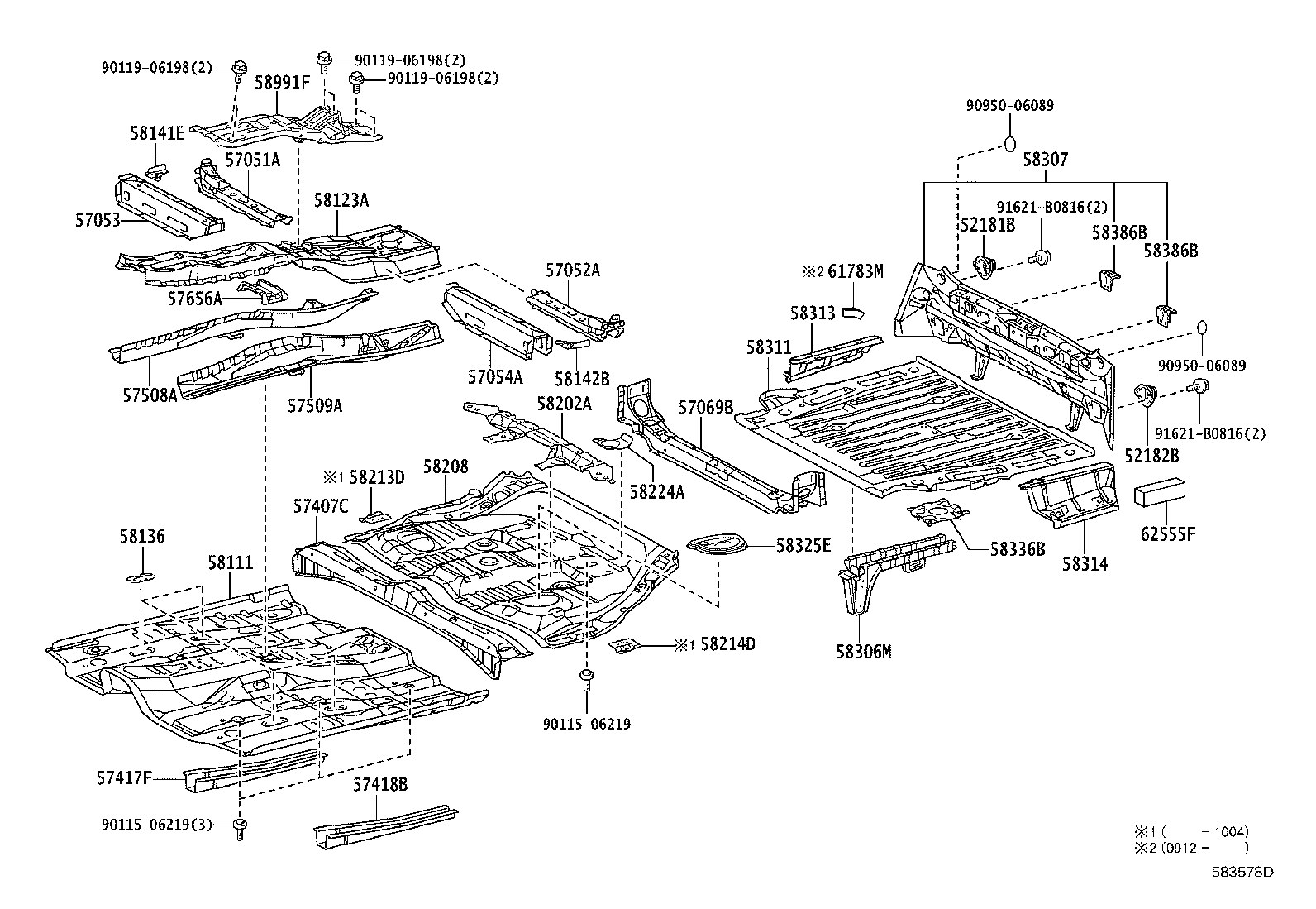 58307-68031 PANEL SUB-ASSY, BODY LOWER BACK product image