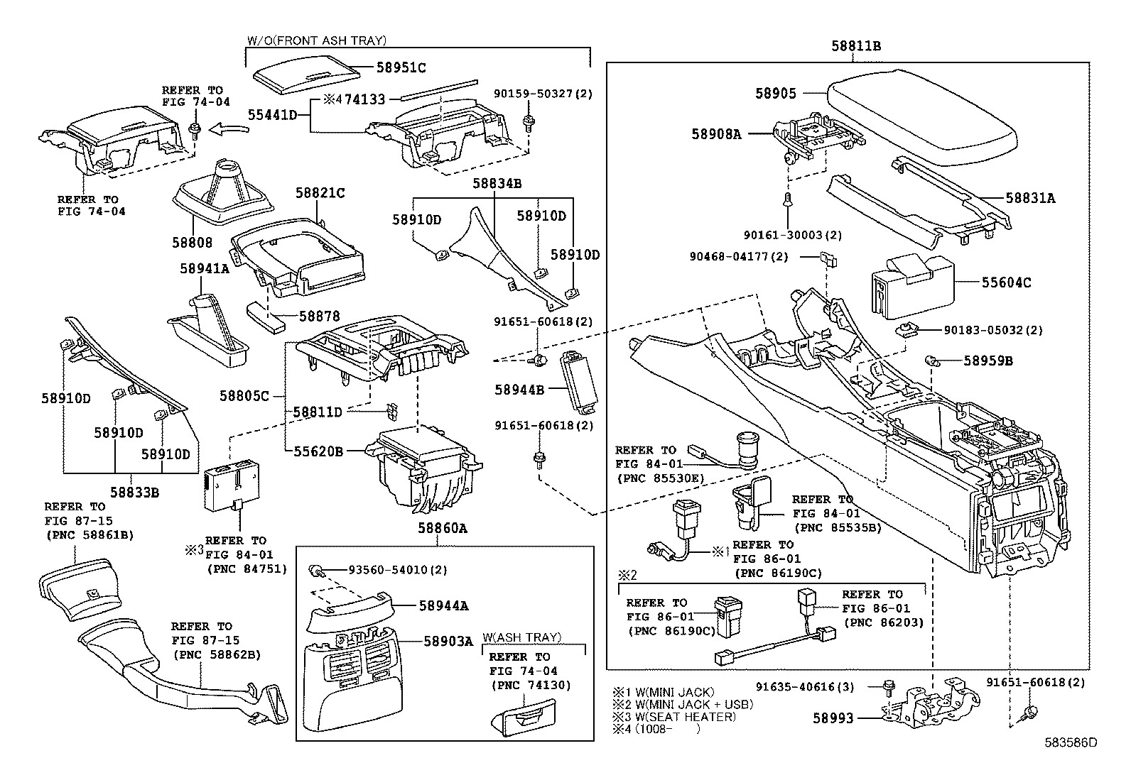 55620-53160 HOLDER, INSTRUMENT PANEL CUP product image