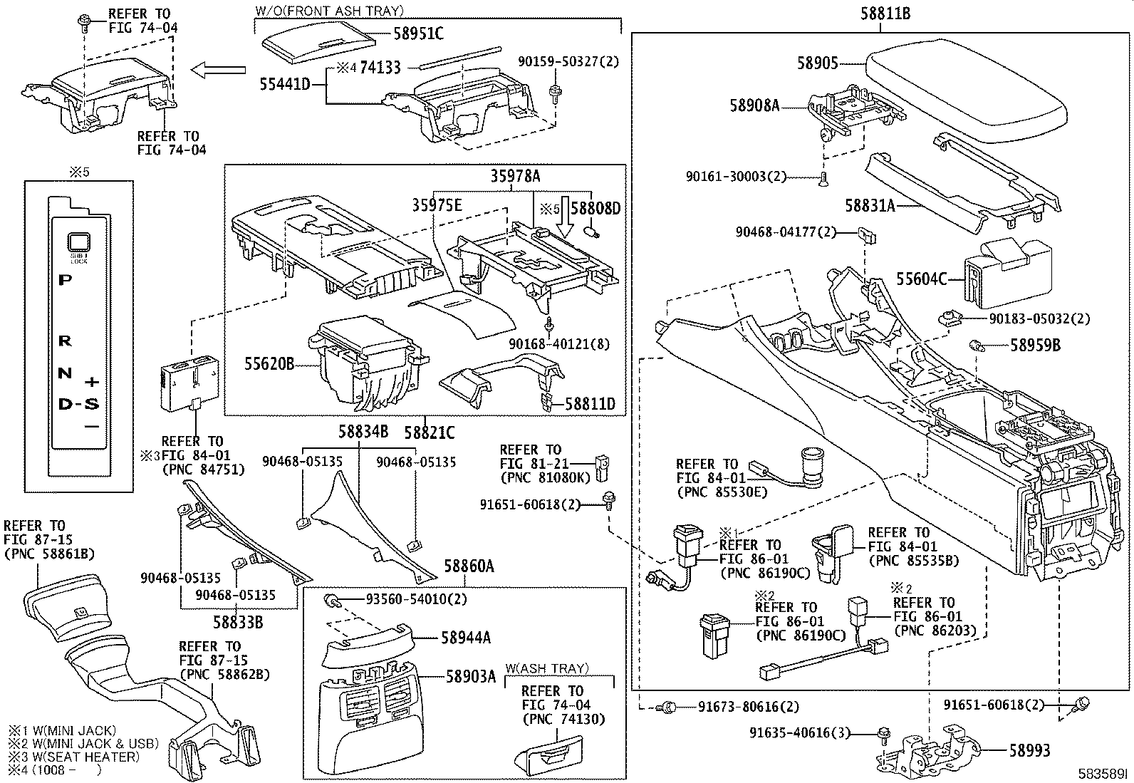 55620-53160 HOLDER, INSTRUMENT PANEL CUP product image