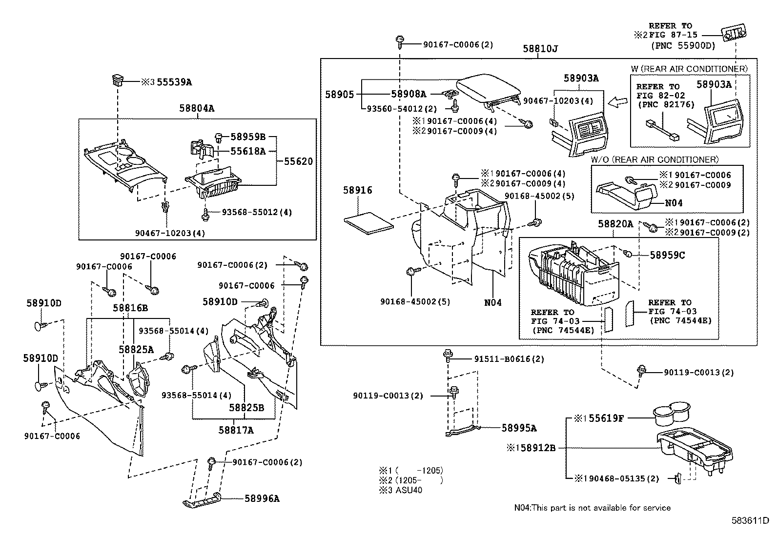 58995-0E020 BRACKET, CONSOLE BOX MOUNTING, NO.1 product image