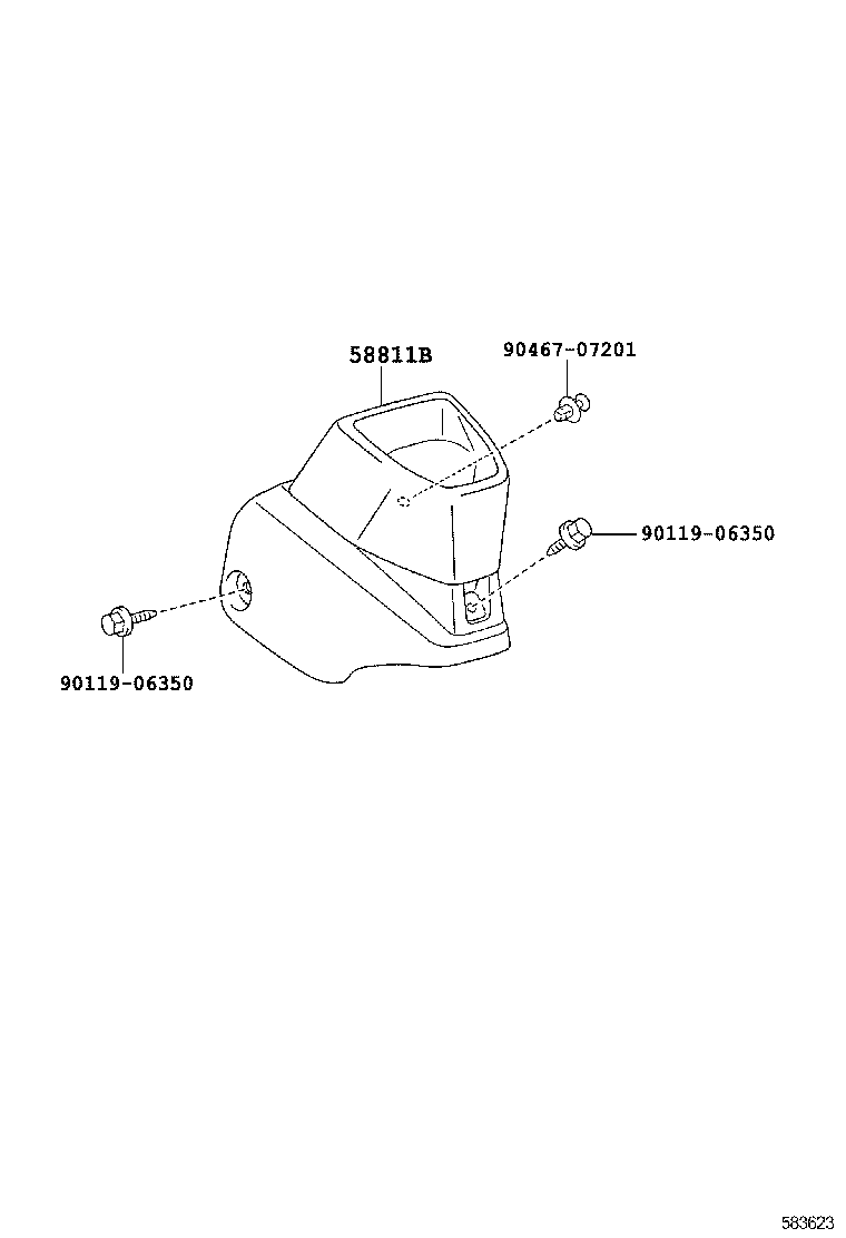 58997-60090 BRACKET, CONSOLE BOX MOUNTING, NO.3 product image