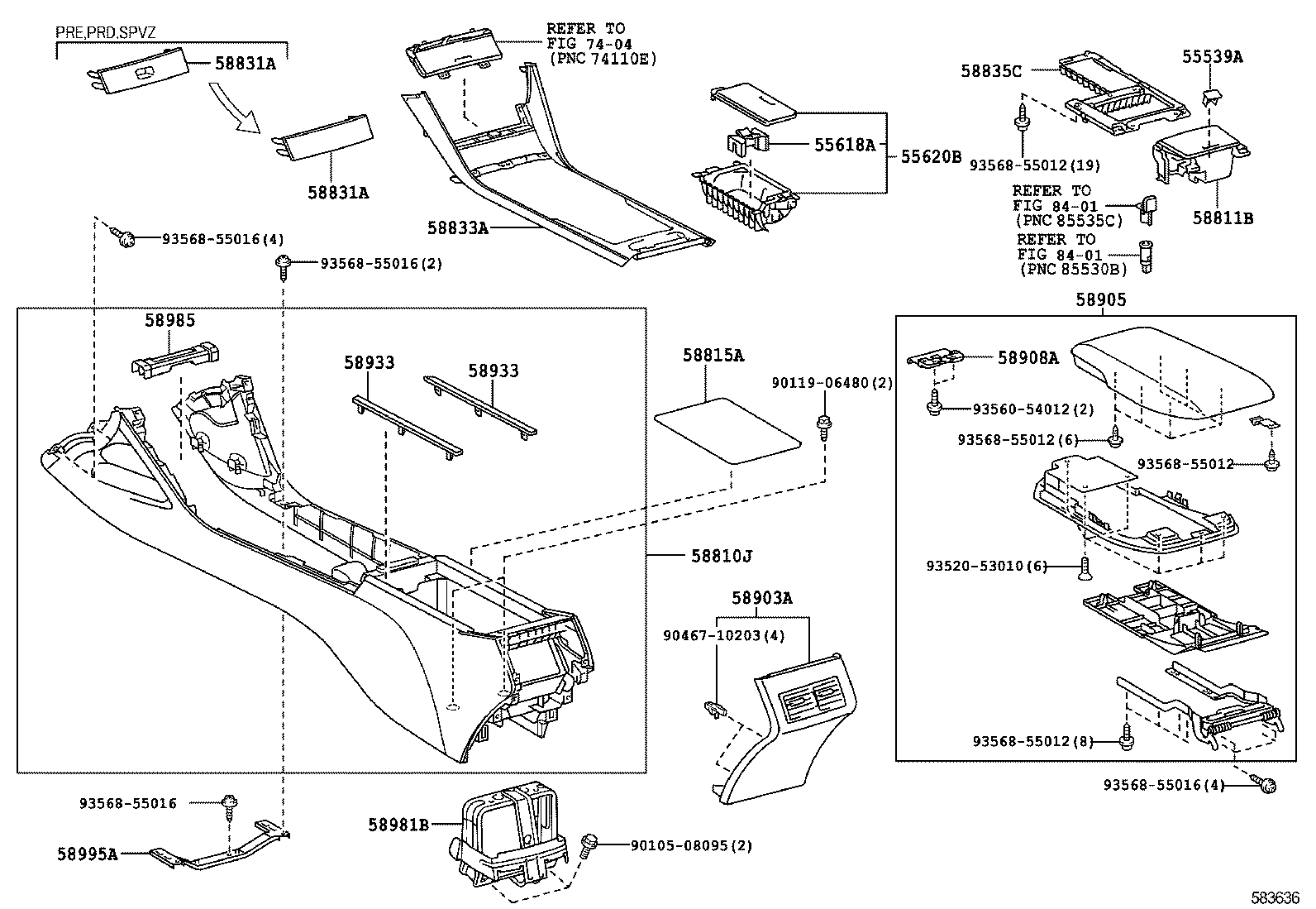 58801-06110 BOX, CONSOLE product image