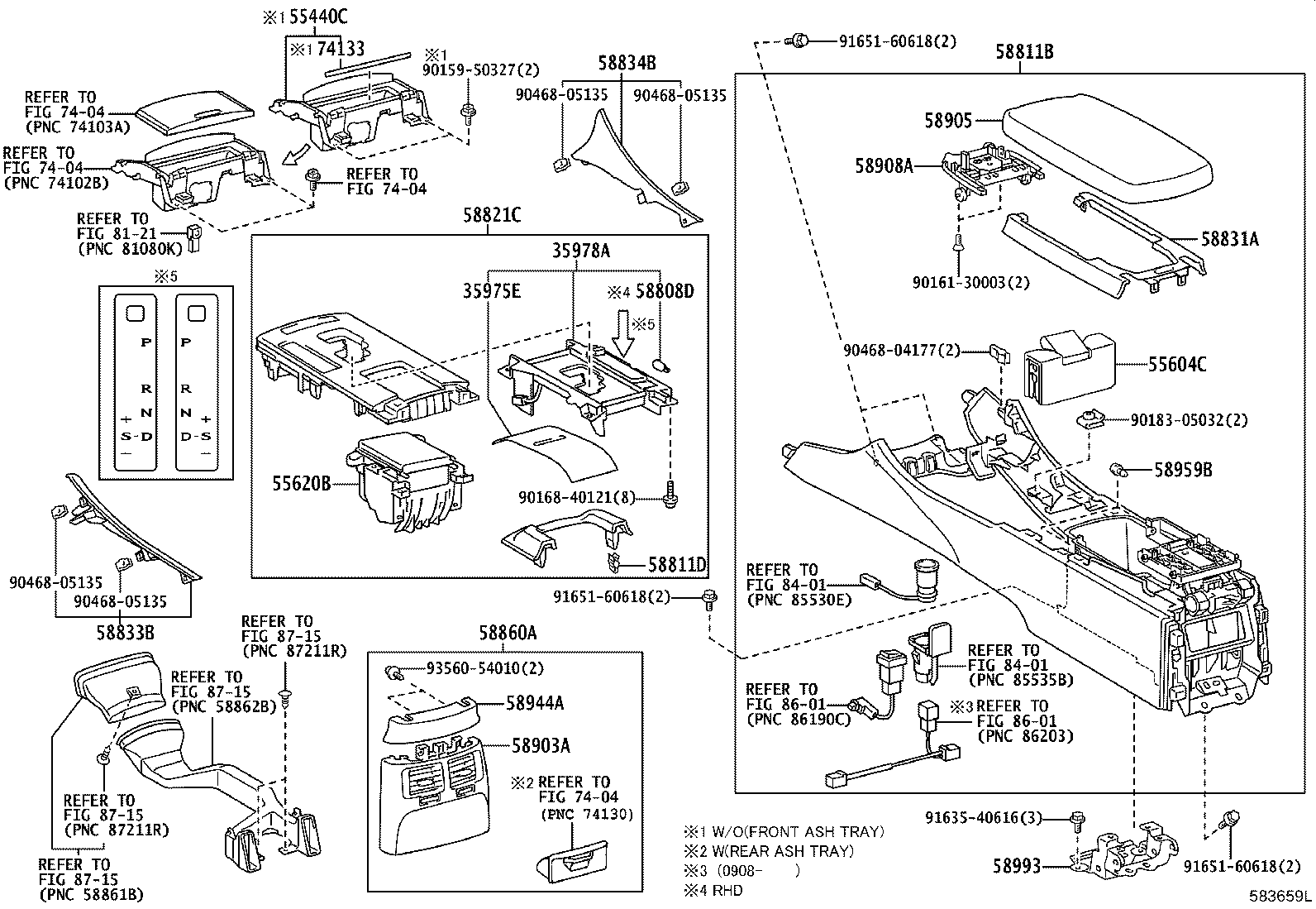 58833-53070 GARNISH, CONSOLE UPPER PANEL, NO.2 product image