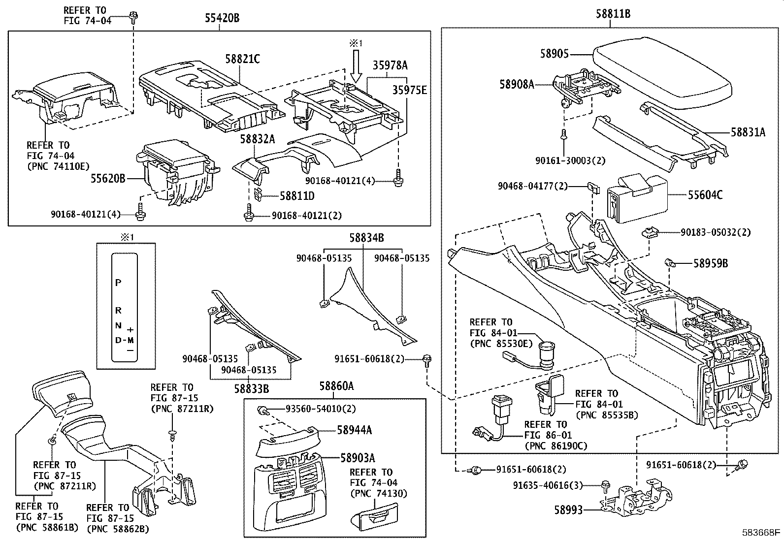 58833-53010 GARNISH, CONSOLE UPPER PANEL, NO.1 product image