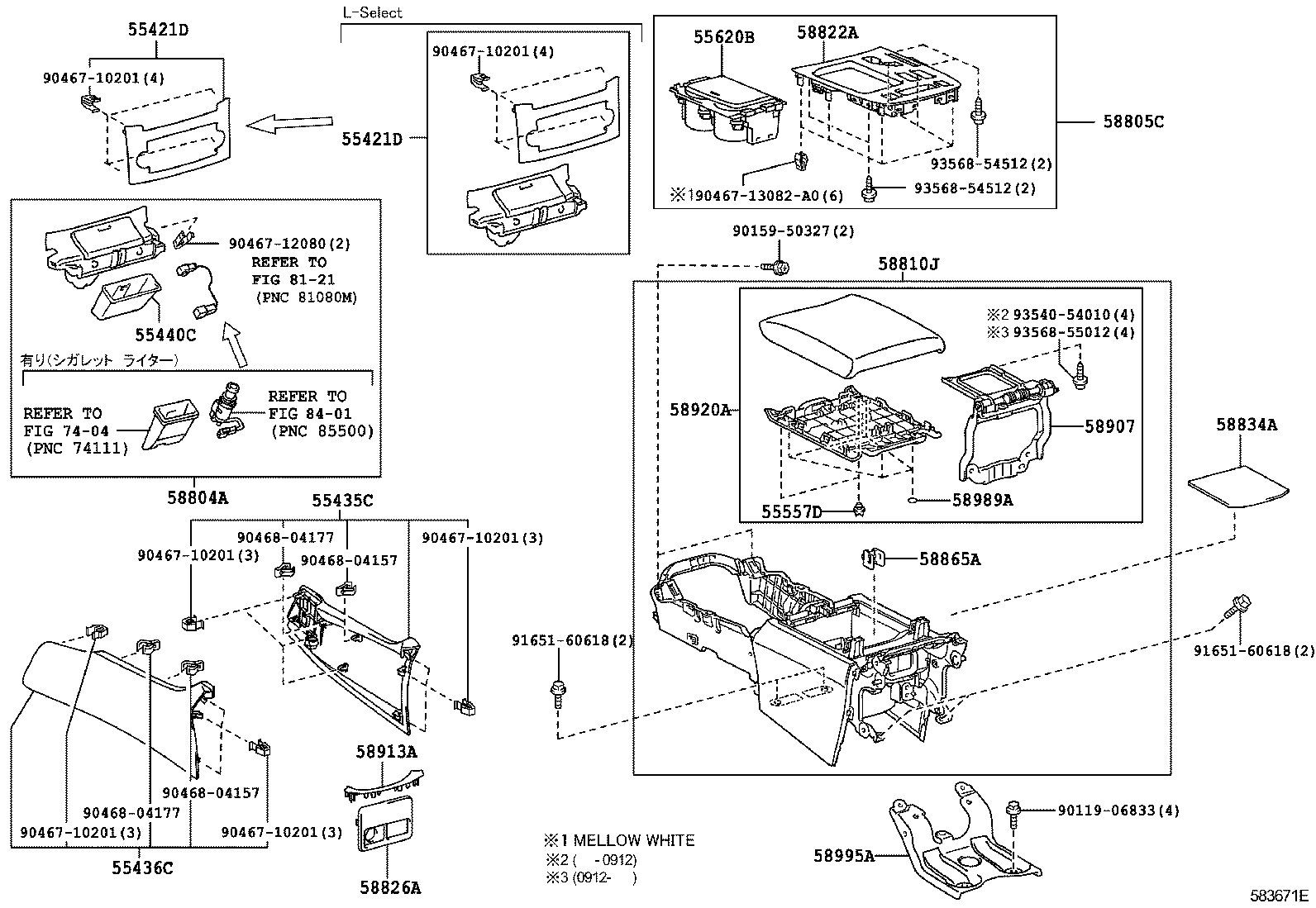 58810-50320-P9 BOX ASSY, CONSOLE product image