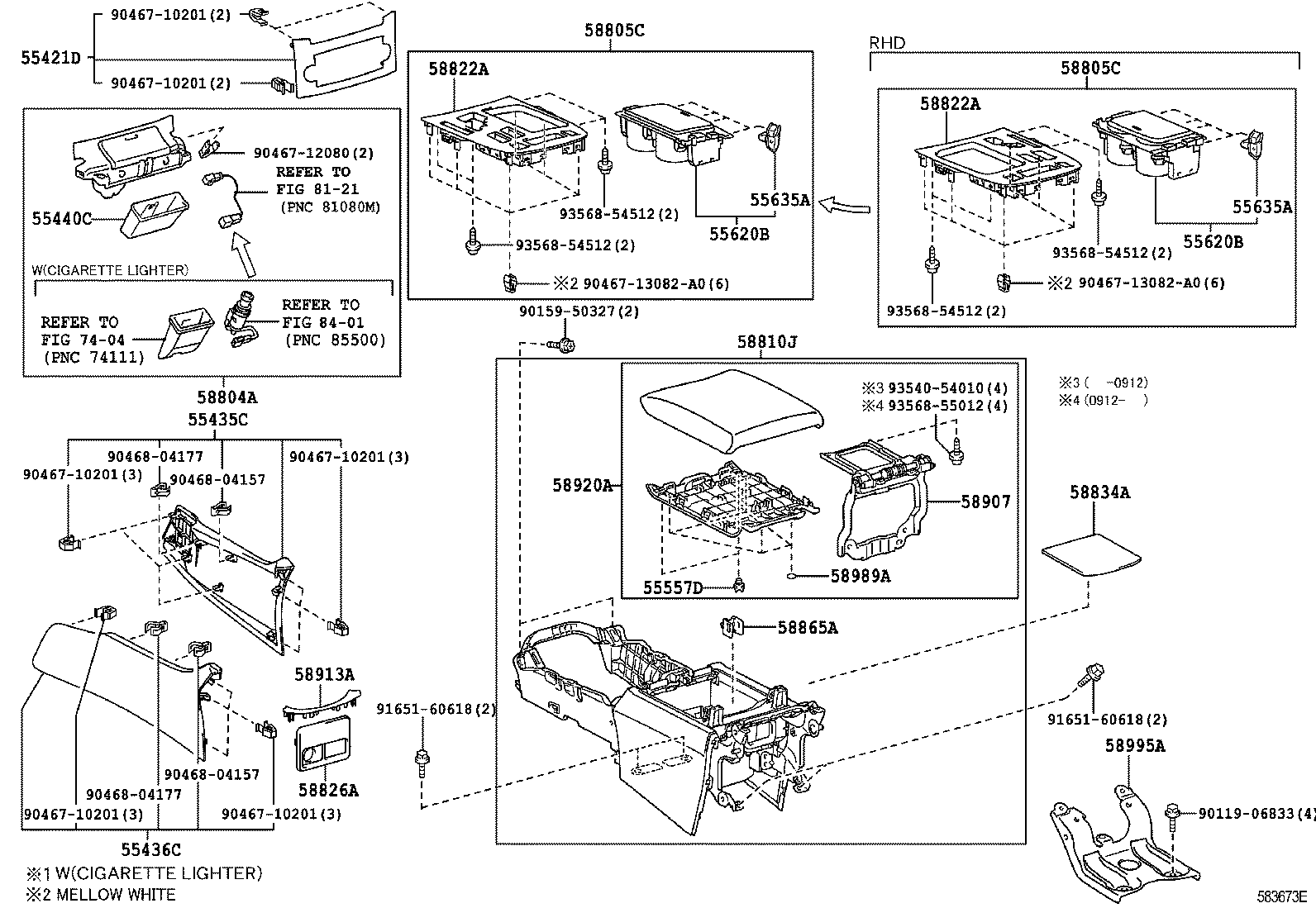 58862-50040 DUCT, CONSOLE BOX, NO.2 product image