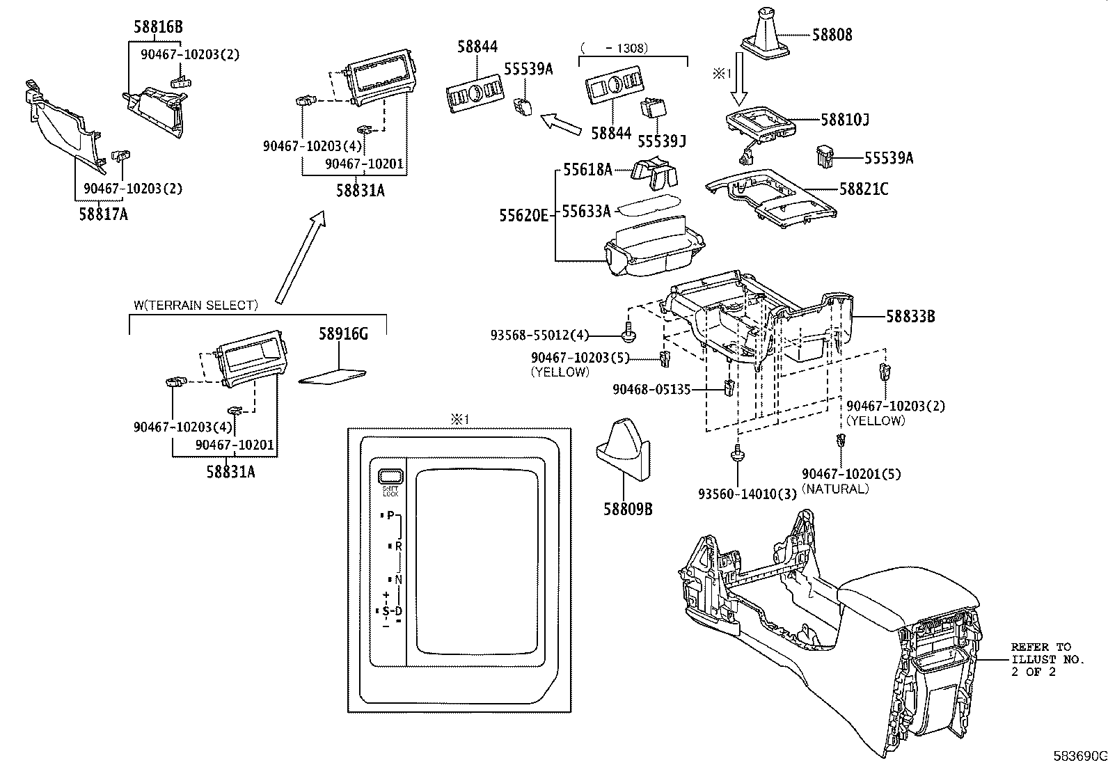55620-60140 HOLDER ASSY, INSTRUMENT PANEL CUP product image