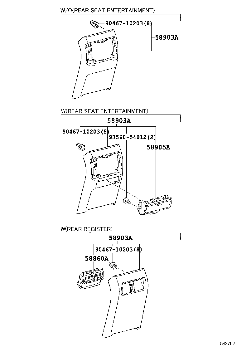 55442-60080 DOOR, INSTRUMENT PANEL product image