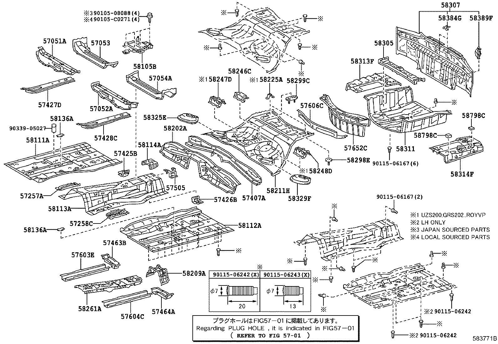 58307-0N030 PANEL SUB-ASSY, BODY LOWER BACK product image