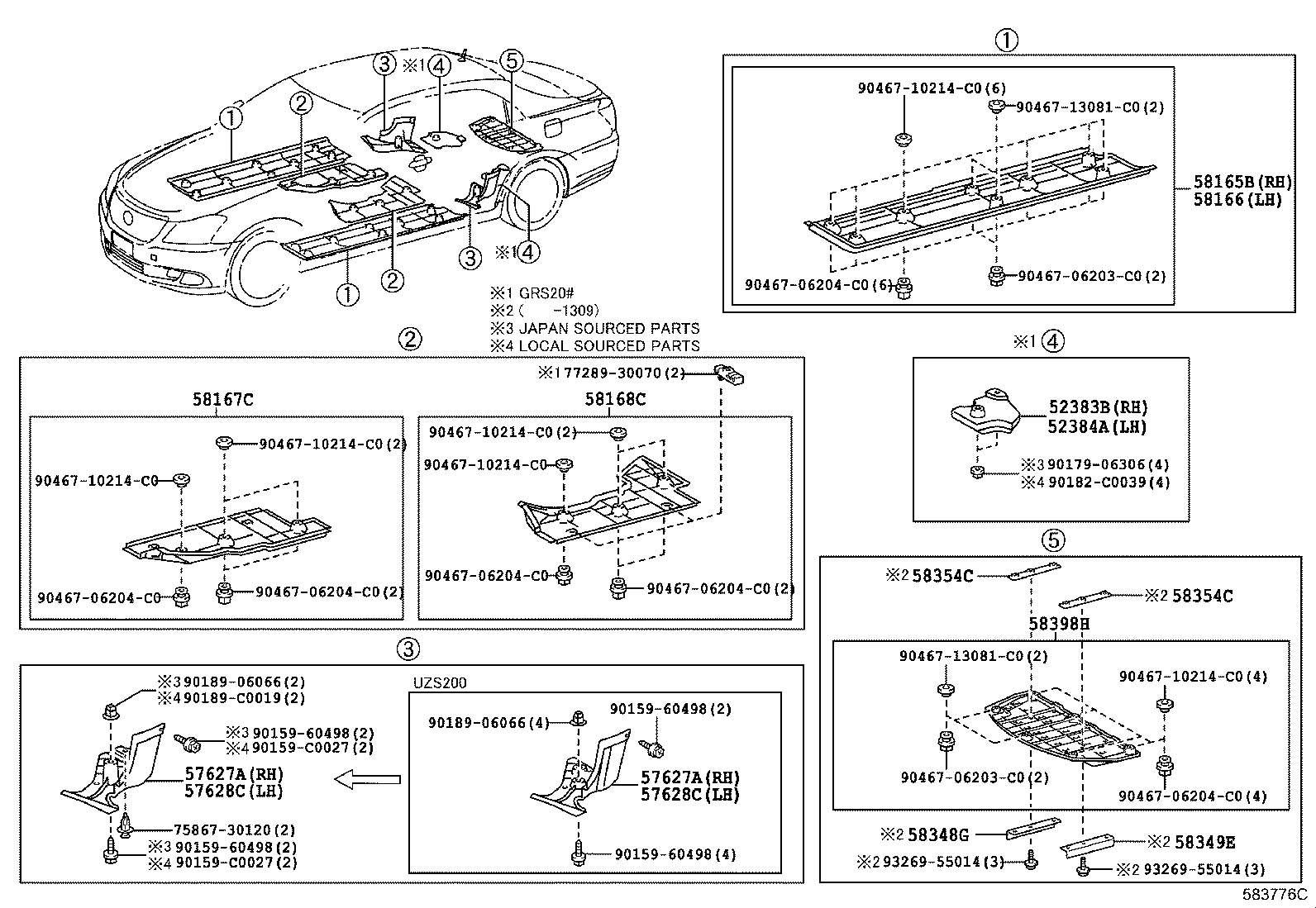 58307-0N030 PANEL SUB-ASSY, BODY LOWER BACK product image