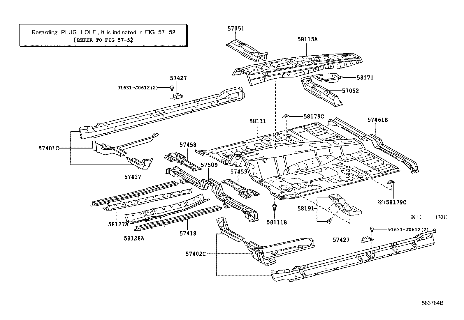 Toyota 51774-60211-B1 COVER, STEP PLATE, LH