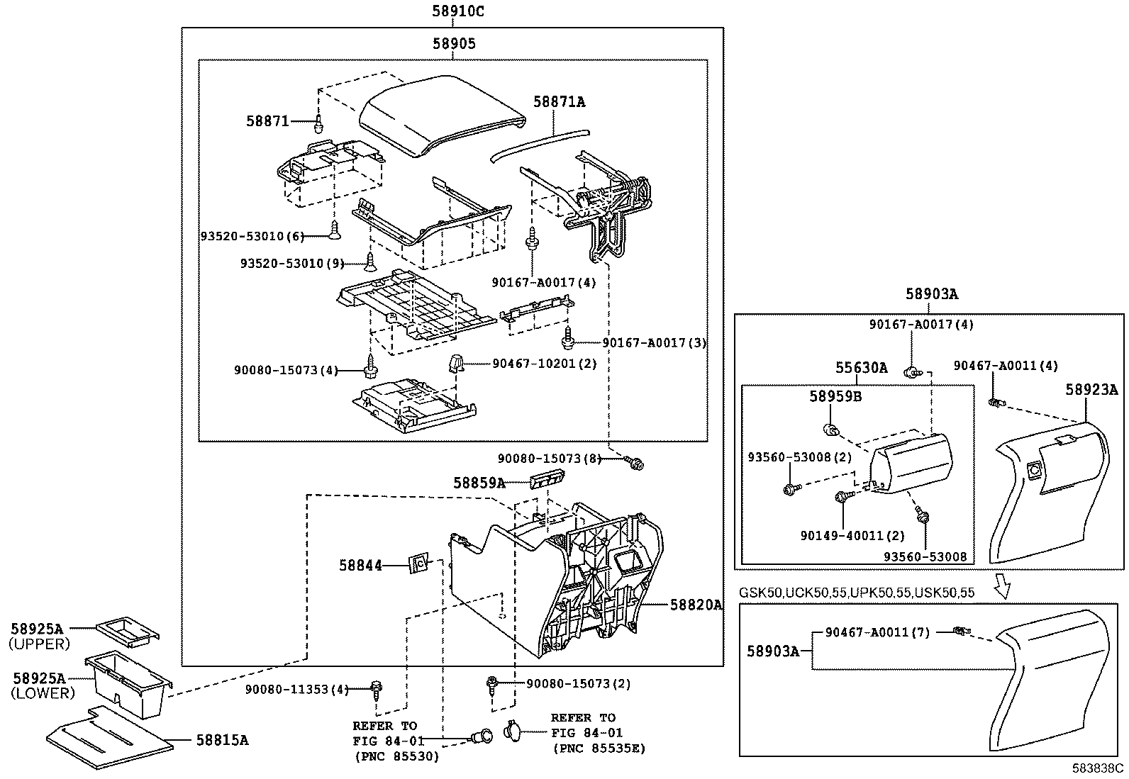 Thumbnail 3 for 58804-0C080-E0
