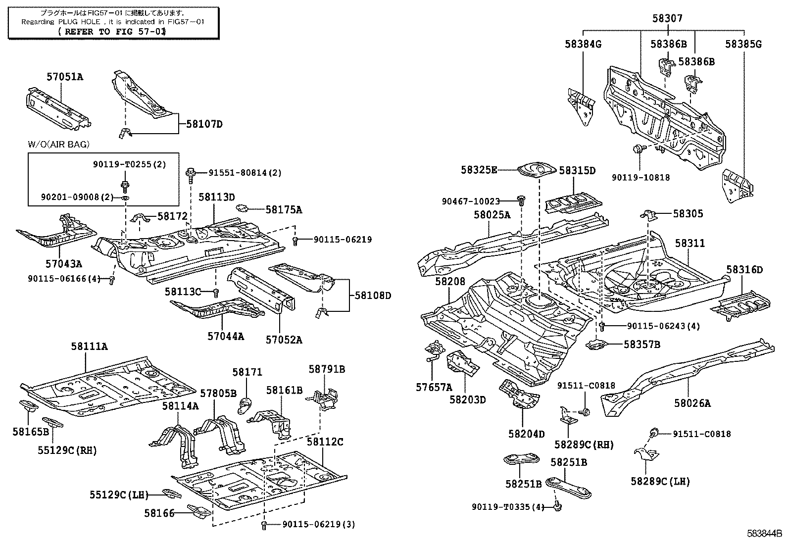 58112-0D901 PAN, FRONT FLOOR, LH product image