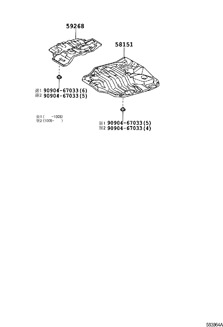 58151-37133 INSULATOR, FRONT FLOOR HEAT, NO.1 product image