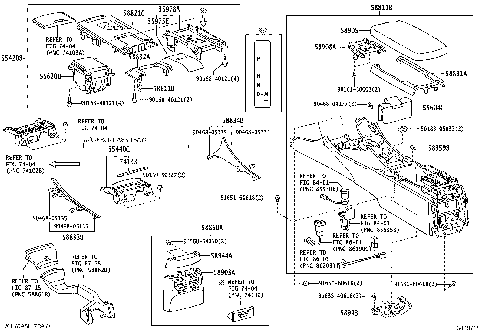 58833-53010 GARNISH, CONSOLE UPPER PANEL, NO.1 product image