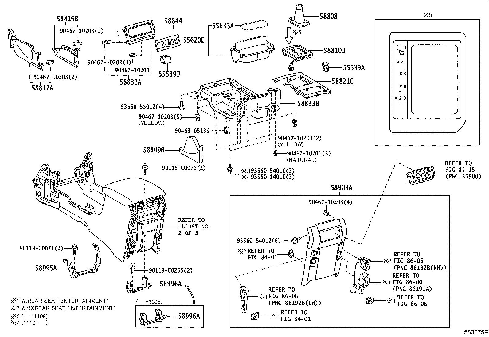 58905-60520-C1 DOOR SUB-ASSY, CONSOLE COMPARTMENT product image