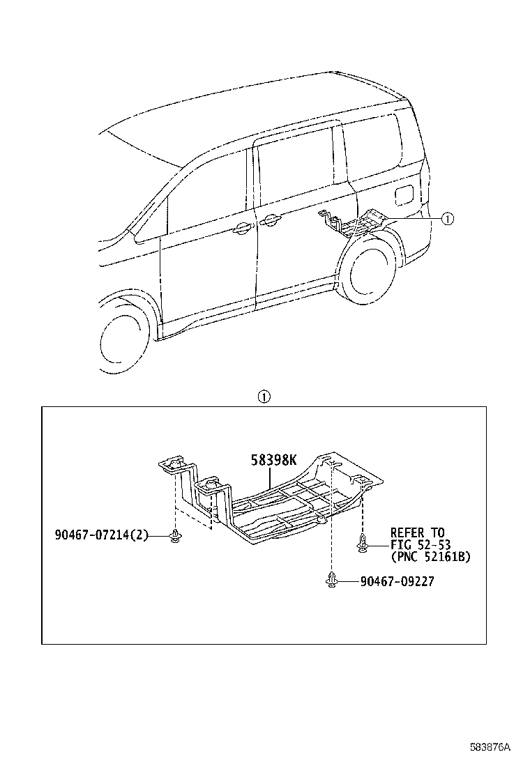 53605-D8060 BRACE SUB-ASSY, REAR FLOOR SIDE MEMBER product image