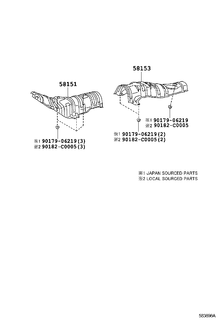 58151-02130 INSULATOR, FRONT FLOOR HEAT, NO.1 product image