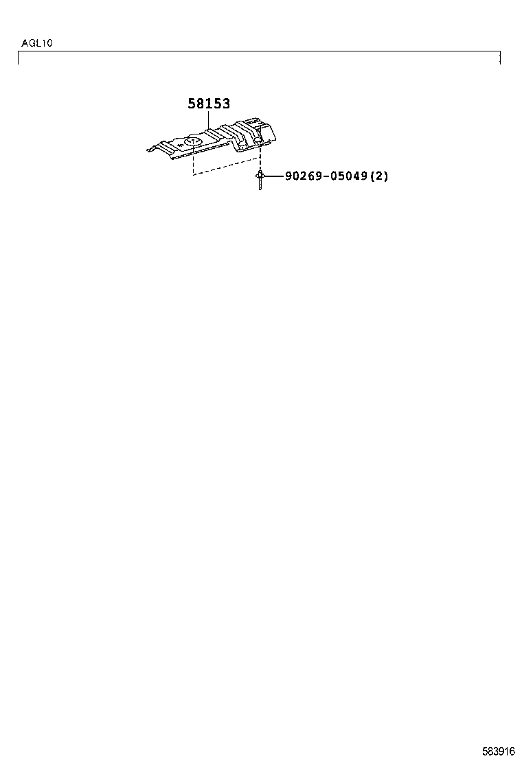 58155-48040 INSULATOR, FRONT FLOOR HEAT, NO.3 product image