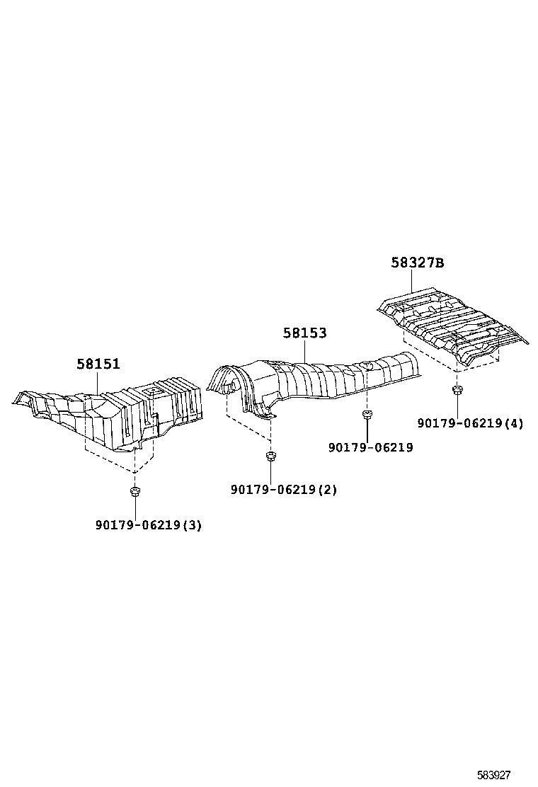 58151-12291 INSULATOR, FRONT FLOOR HEAT, NO.1 product image