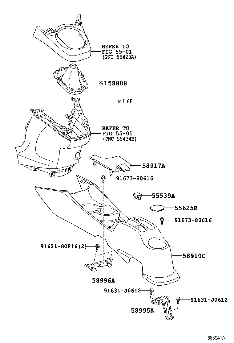 58808-52120 COVER SUB-ASSY, SHIFTING HOLE product image