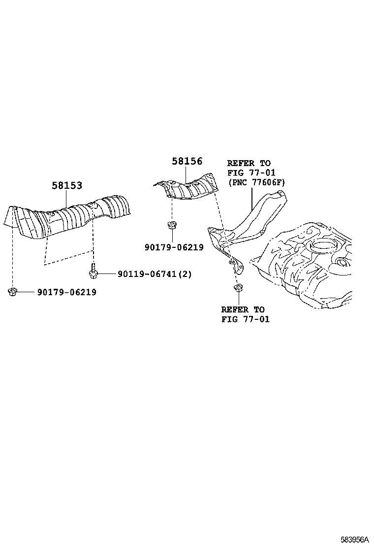 58153-52091 INSULATOR, FRONT FLOOR HEAT, NO.2 product image