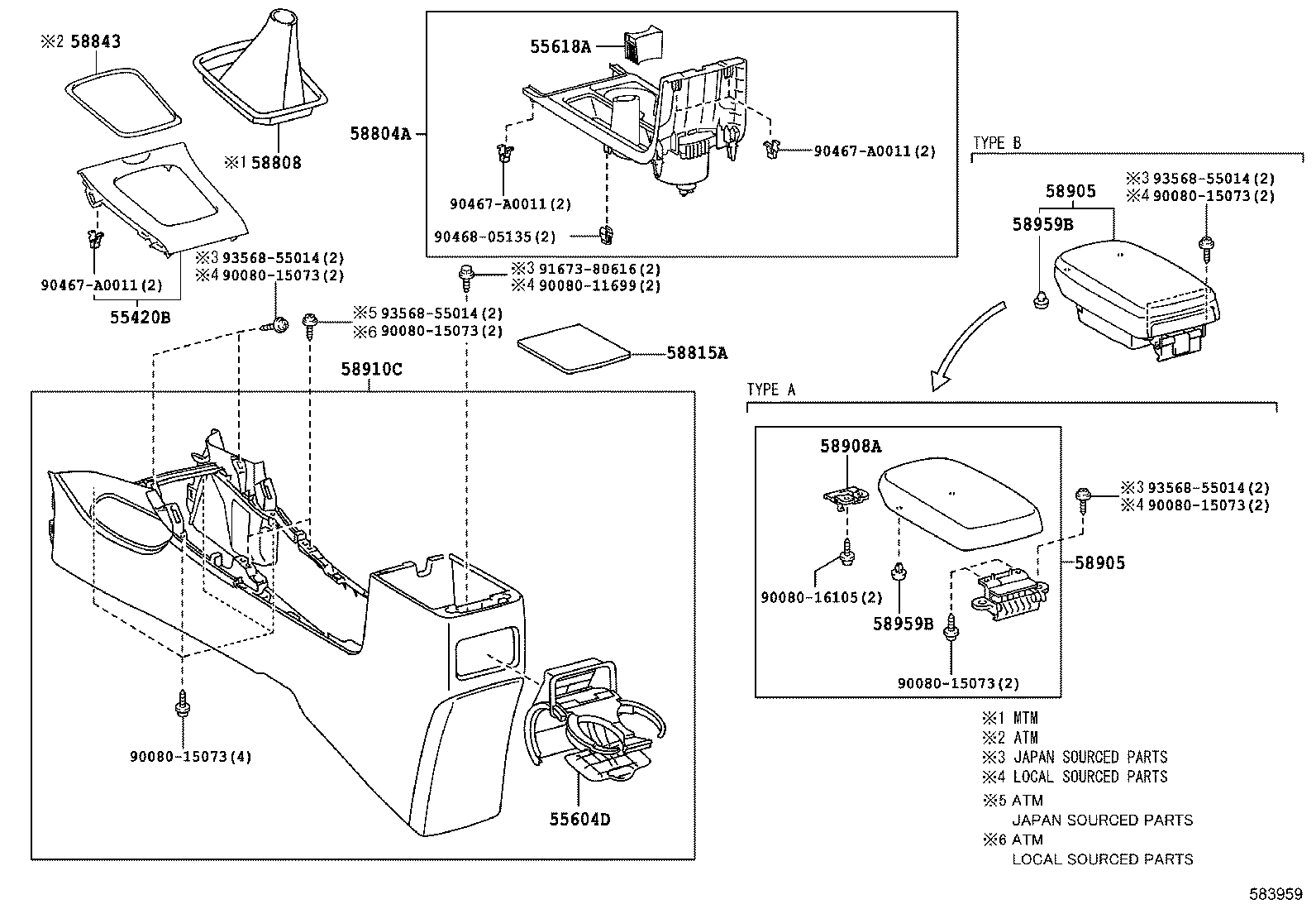 58815-02130 CARPET, CONSOLE BOX product image
