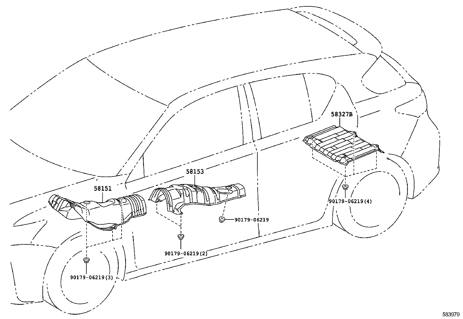 58327-76010 INSULATOR, MAIN MUFFLER HEAT product image