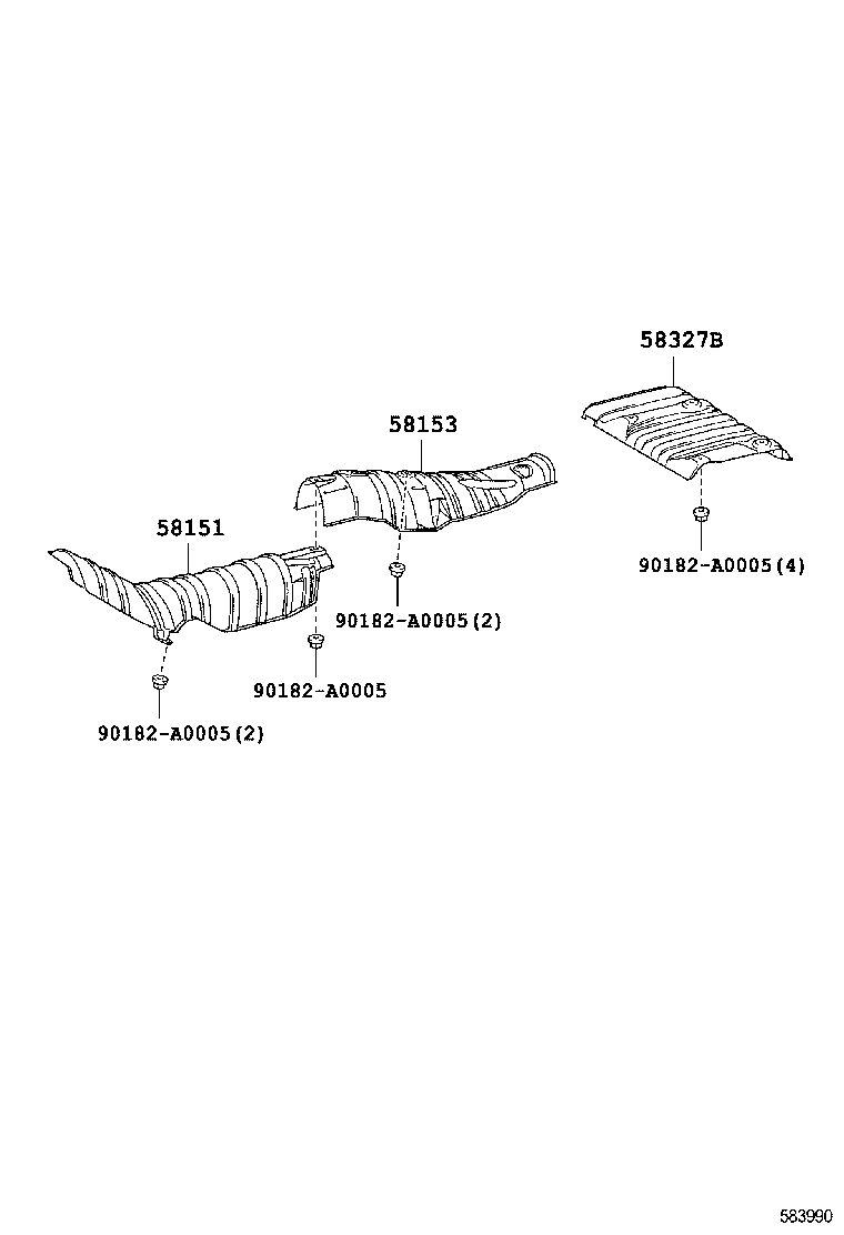58151-02150 INSULATOR, FRONT FLOOR HEAT, NO.1 product image