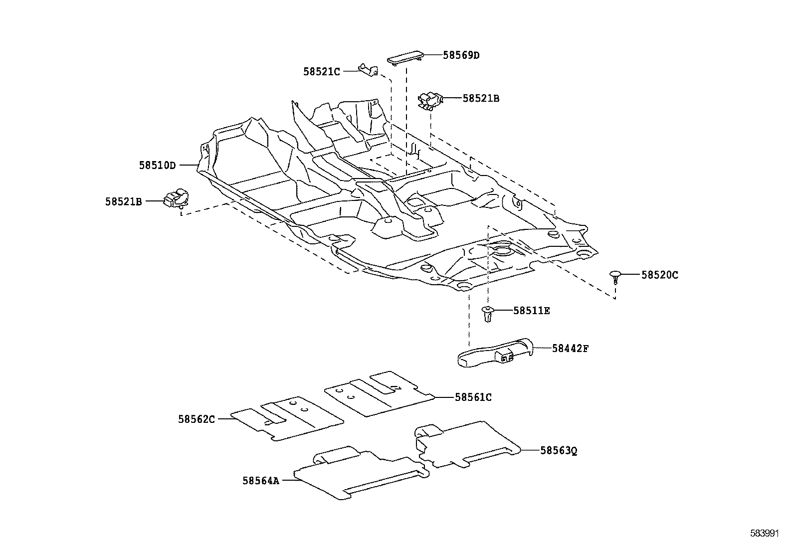 58510-52F80-B0 CARPET ASSY, FLOOR, FRONT product image