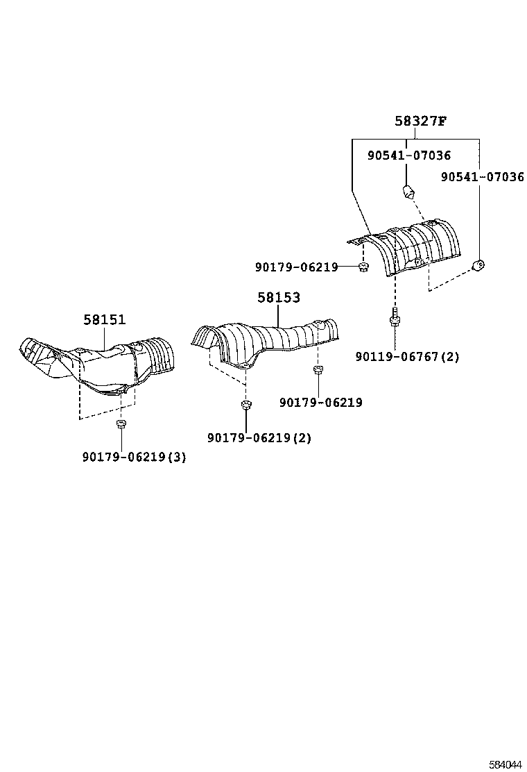 58153-47040 INSULATOR, FRONT FLOOR HEAT, NO.2 product image