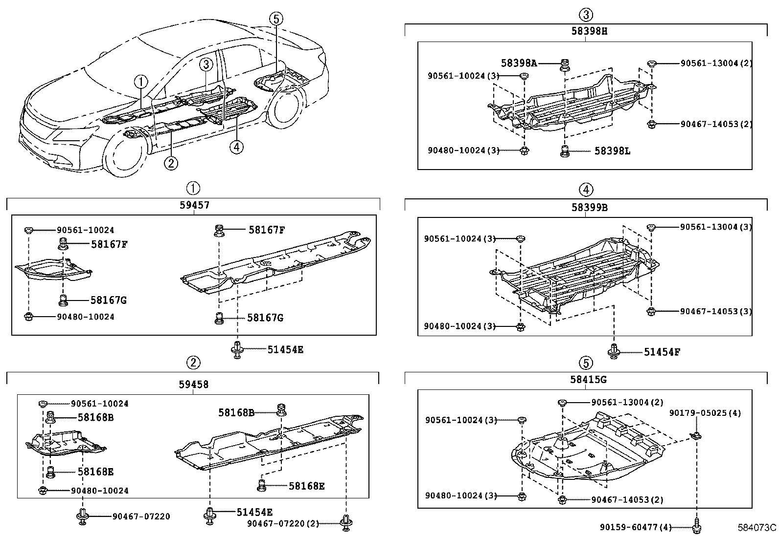 51453-33010 SILENCER, REAR FLOOR COVER product image