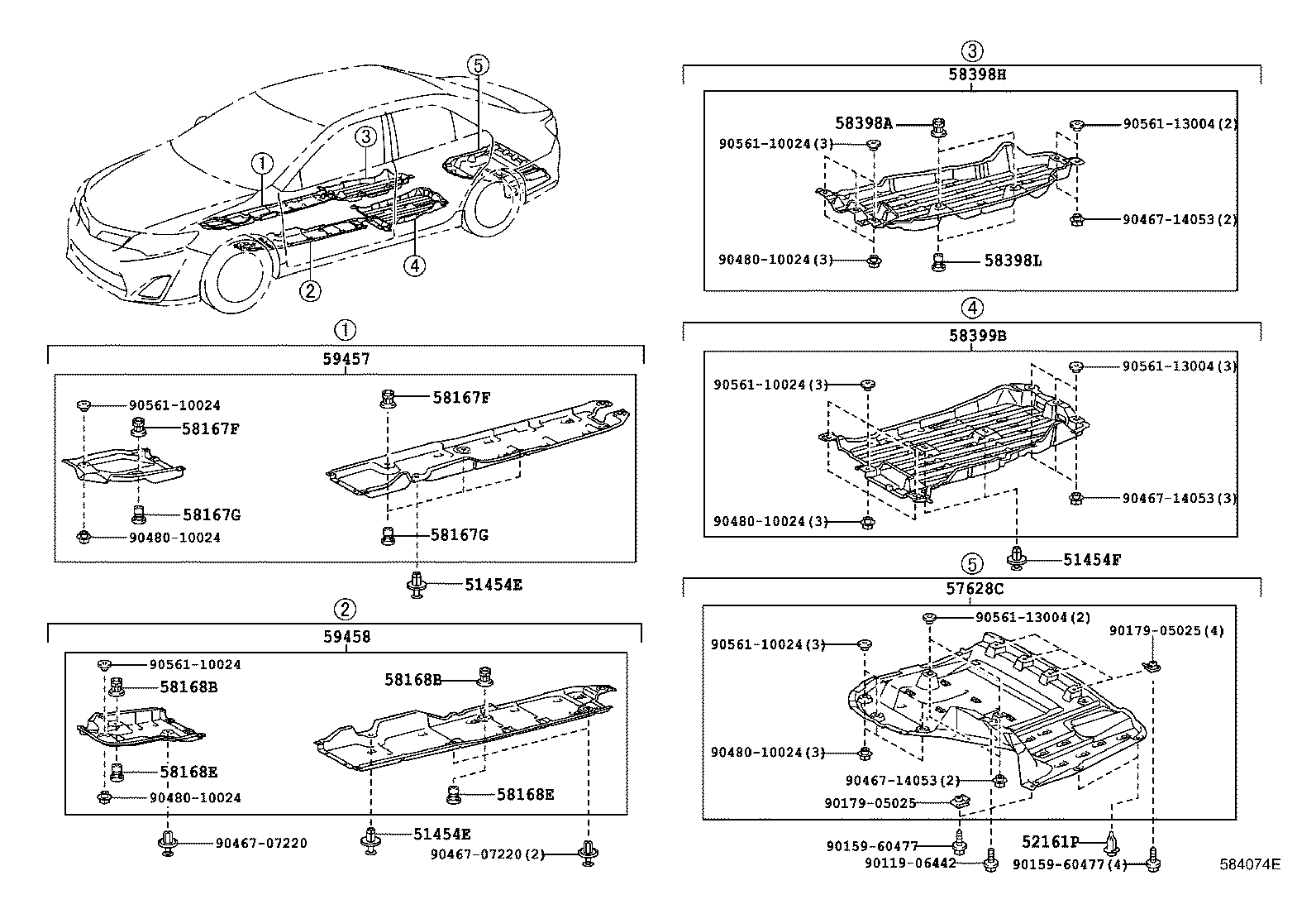 51453-33010 SILENCER, REAR FLOOR COVER product image