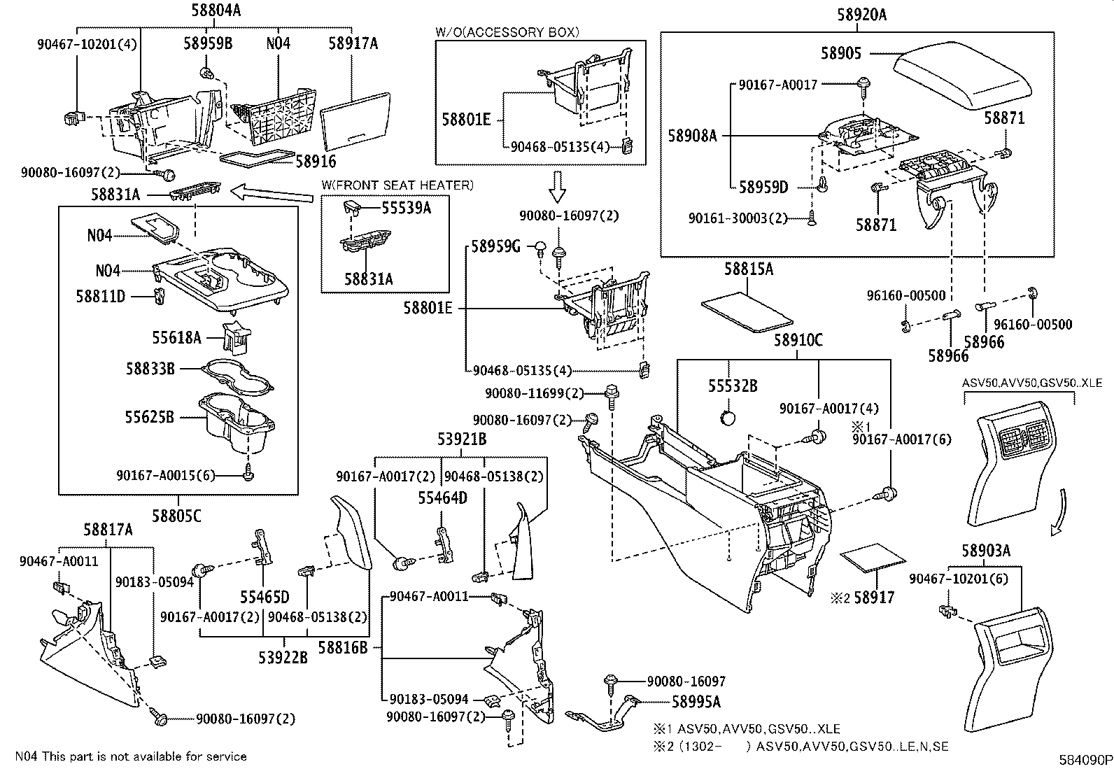 Toyota 55464-06010 INSERT, INSTRUMENT PANEL LOWER PAD, RH