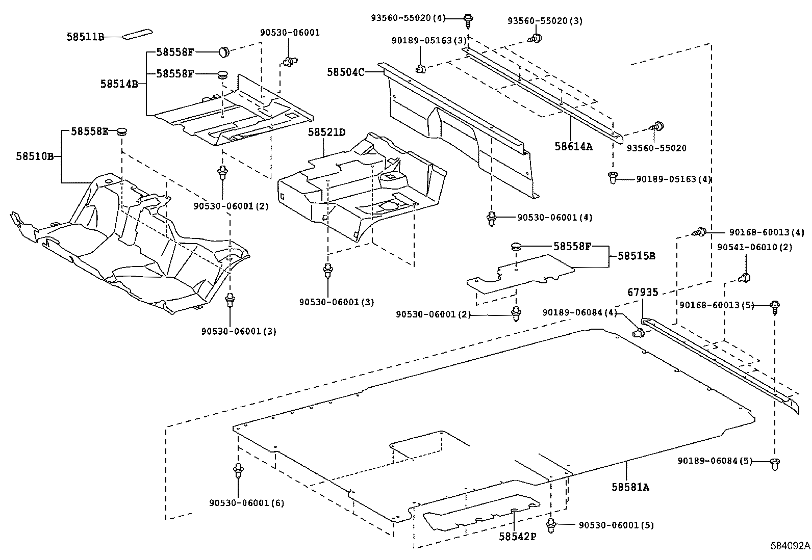 58510-37M01 MAT, FRONT FLOOR, FRONT product image